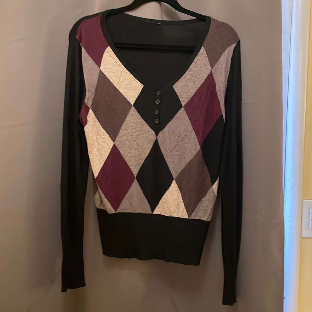 Next brand argyle sweater